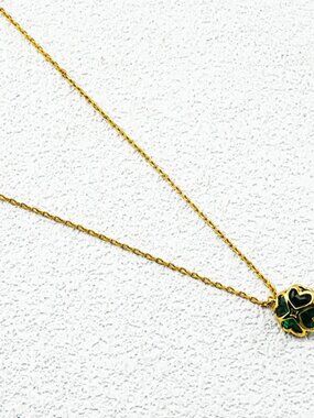 Kate Spade Four-Leaf Clover Crystal Necklace